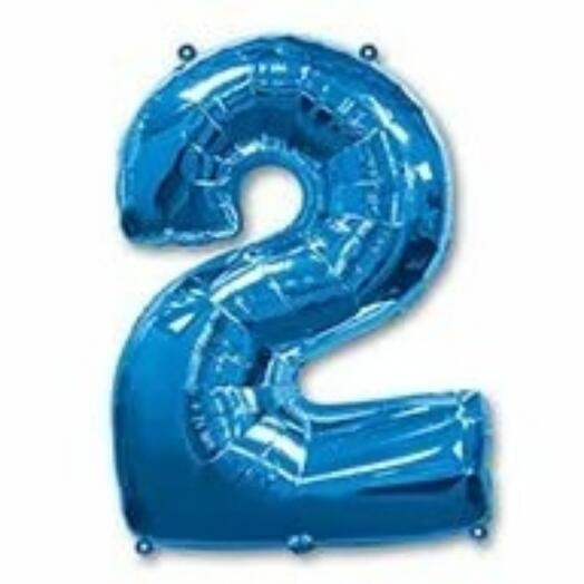 Foil ball "Digit 2"