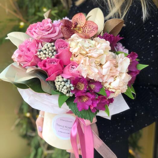 Flowers in a box "yoke"