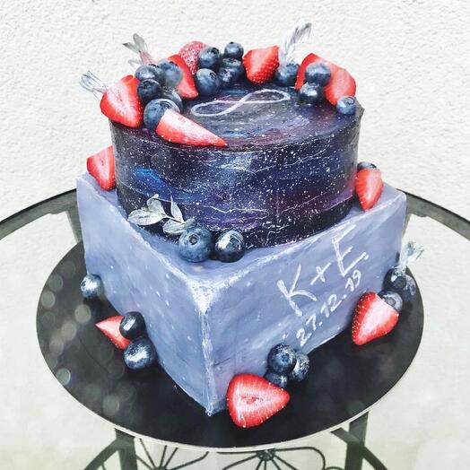 Свадебный торт 2 яруса