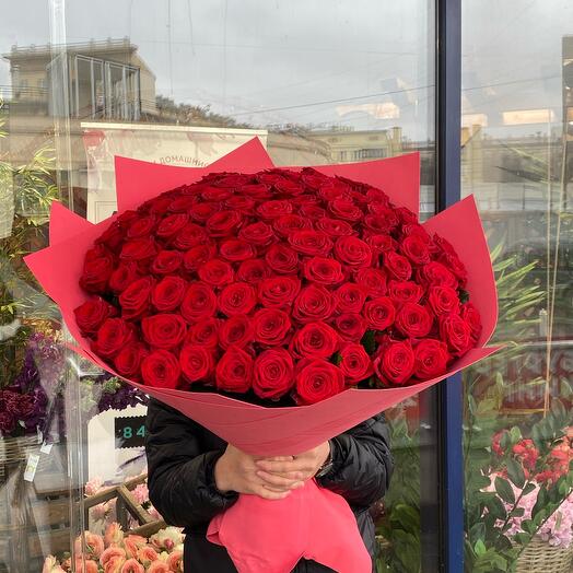 Bouquet of 101 red roses