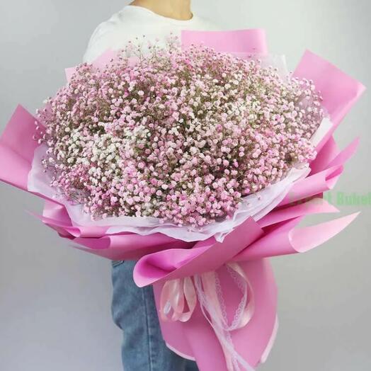 Bouquet of gypsophila