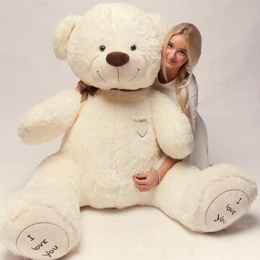 Teddy bear I love you 170cm milk