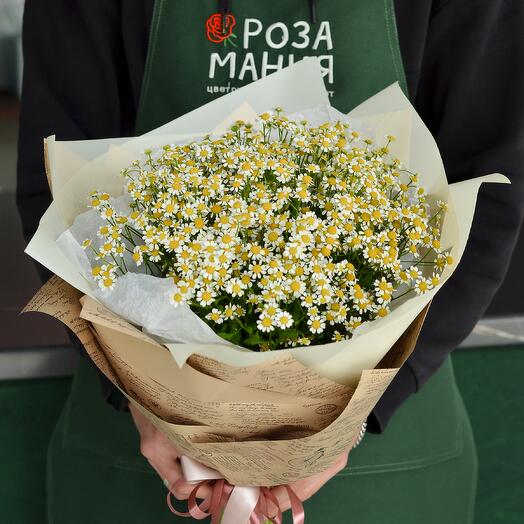 25 ромашек в упаковке