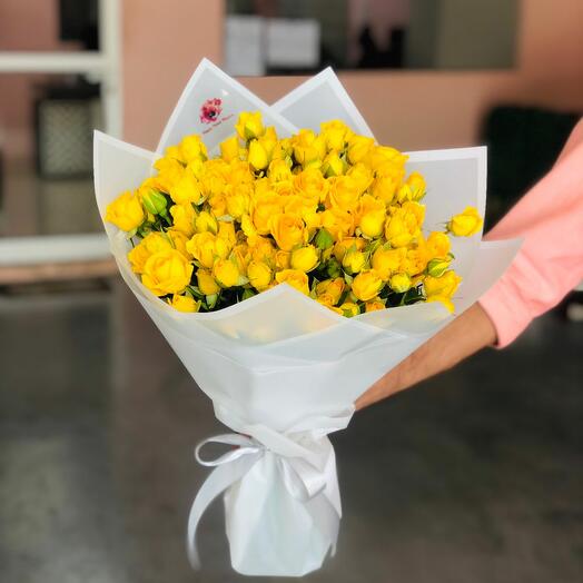 Yellow Baby Rose Bouquet