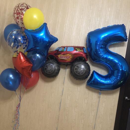 Воздушные шары вспыш для мальчика на 5 лет 12 шт