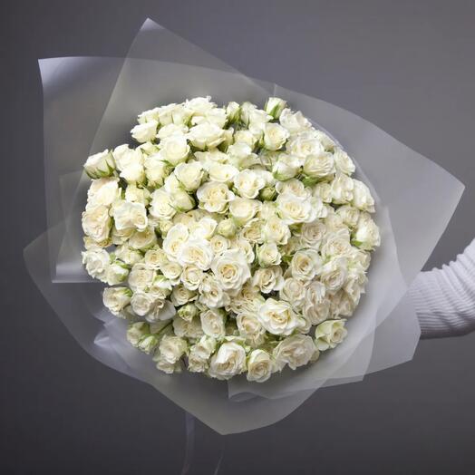 25 роз SnowFlake