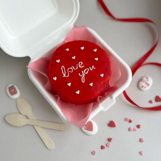 Pastel de Bento "te Amo"