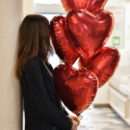 Set of balloons "Fiery heart"