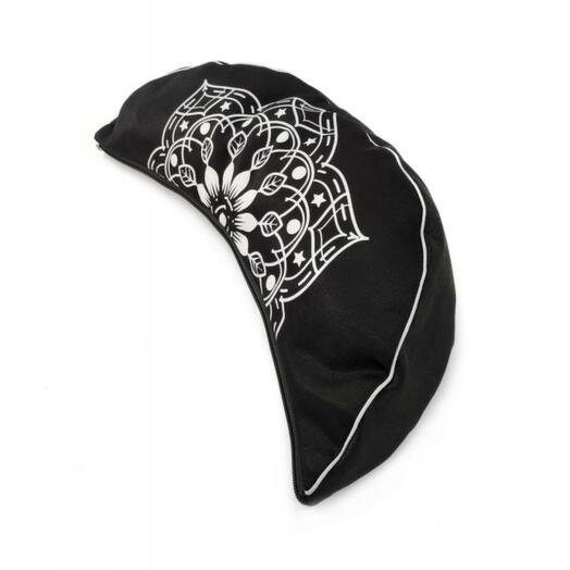 Подушка для медитации полумесяц Mandala Black