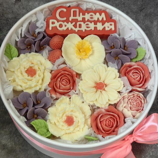 Flores de chocolate en Caja de regalo
