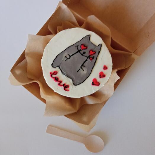 Бенто-торт " Love" красный бархат