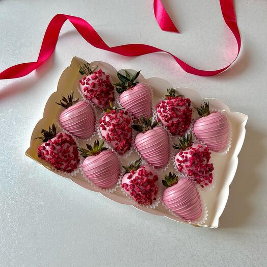 Chocolate-covered strawberries "For you"