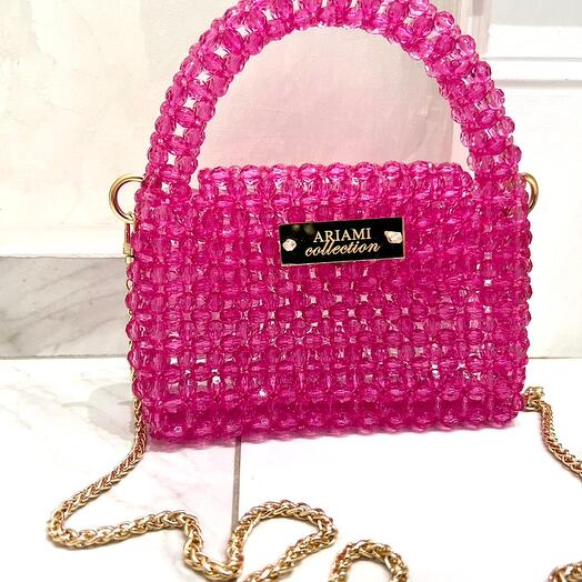 Сумка из бусин «DOLCE FREDDO – FUCSIA ORO»