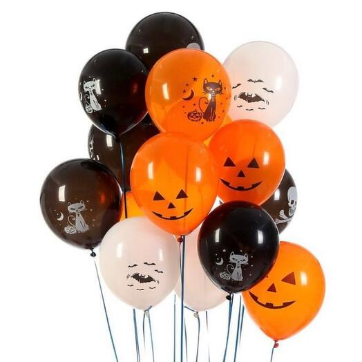 Шары с гелием на Хэллоуин Halloween 15 шт