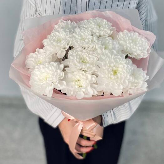 Букет-комплимент из 3 хризантем