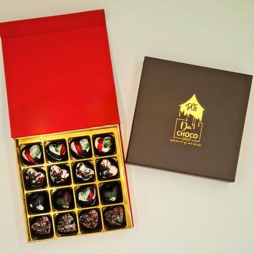 National day heart chocolates