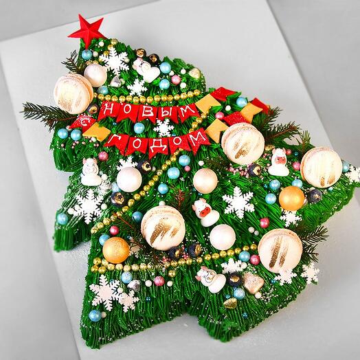 Pastel de árbol de Navidad