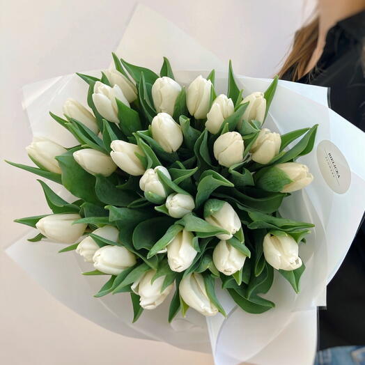 White tulips