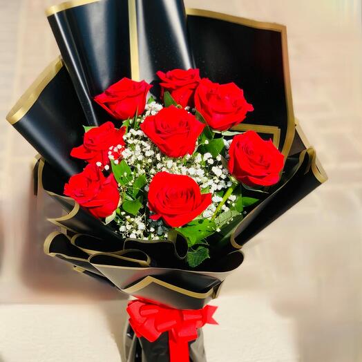 8 Red Rose Bouquet