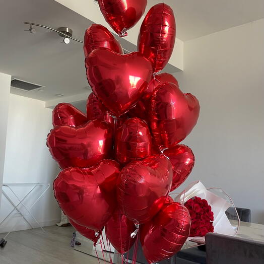 20 heart balloons Miami delivery