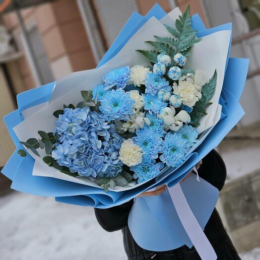 Микс в синих цветах