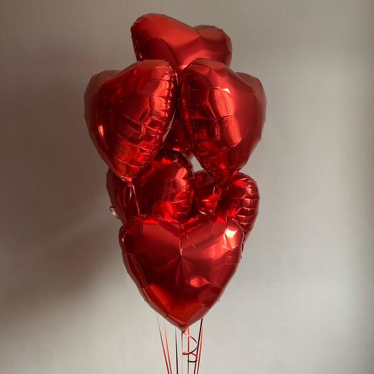 Globos de corazones de papel de Aluminio