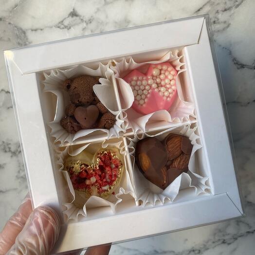 Juego de 4 chocolates