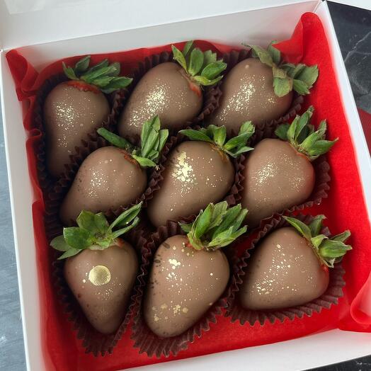 9 шт клубники в бельгийском шоколаде