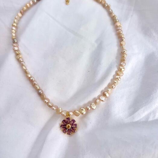 Чокер из жемчуга с кулоном Васелек