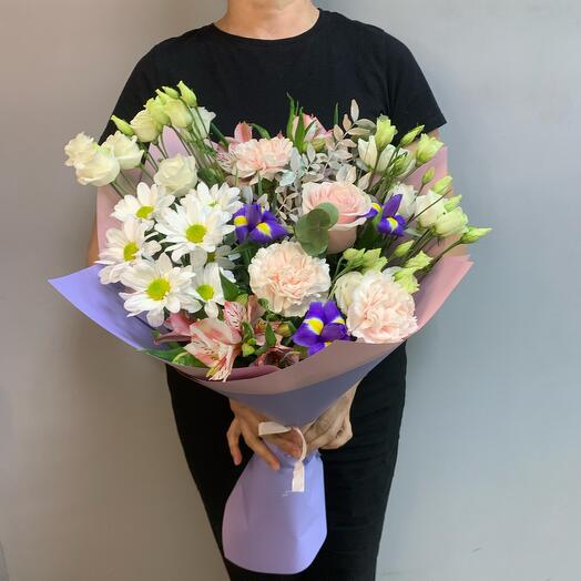 The bouquet is delicate and delicate