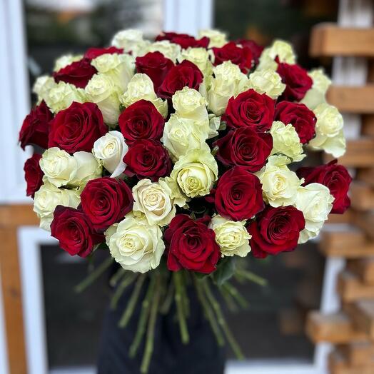 Роза микс 51 шт Премиум 🌹