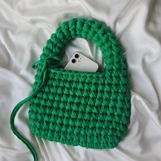 Bolso de punto VERDE