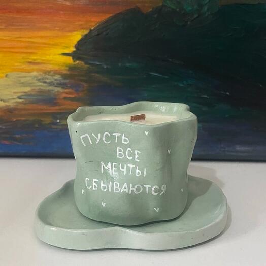 Свеча с оформлением и ароматом на выбор ·K20·