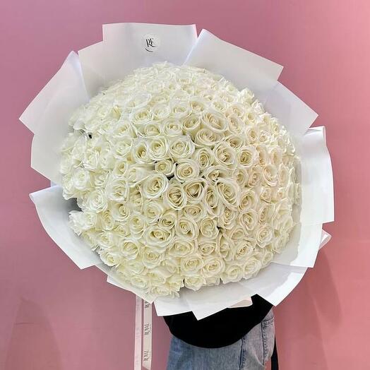Монобукет из 201 розы (40-50 см)
