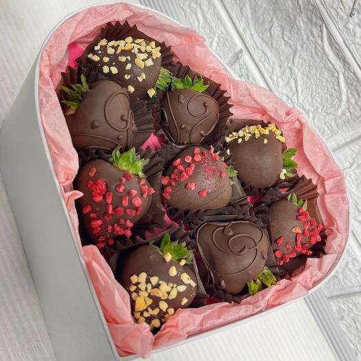 Клубника в шоколаде на Ваш вкус 🍓Клубничны набор «Сердце» 💝