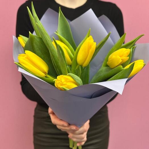 Монобукет из желтых тюльпанов 💛