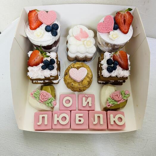 Набор пирожное -ой люблю 💖