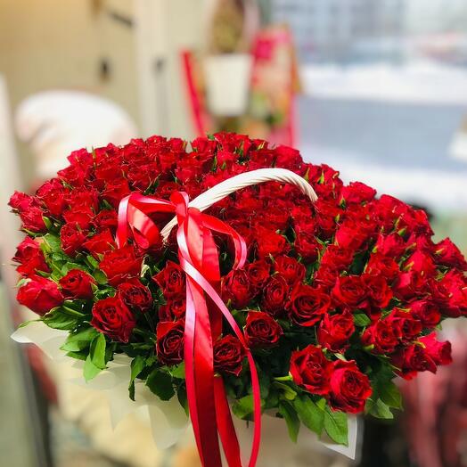 Супер корзина 151 роза