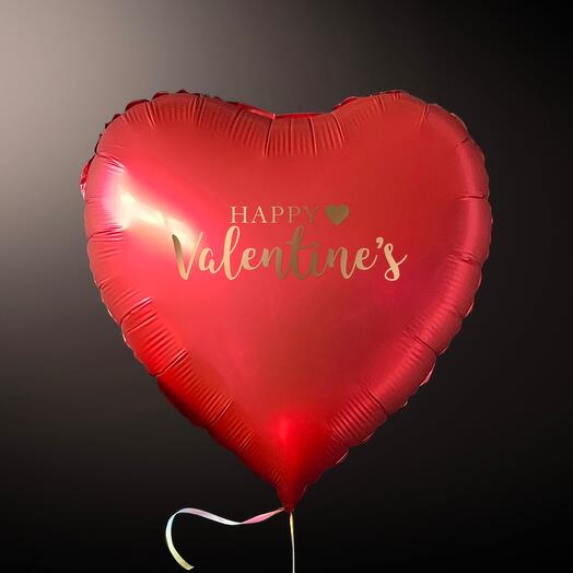 Happy Valentine day️helium red heart 18