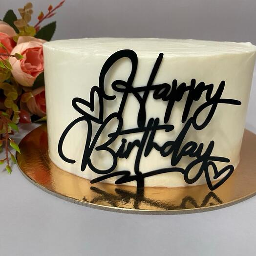 Pastel con letras