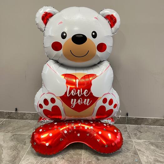 Шар Мишка белый 147 см