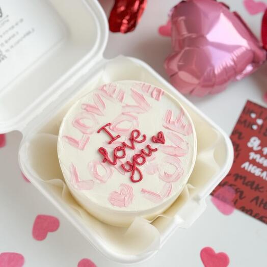 Бенто торт «I love you️️»️🩷