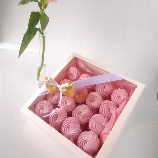 Сладкий подарок натуральный пп-зефир маме, бабушке, тренеру, преподавателю на праздник