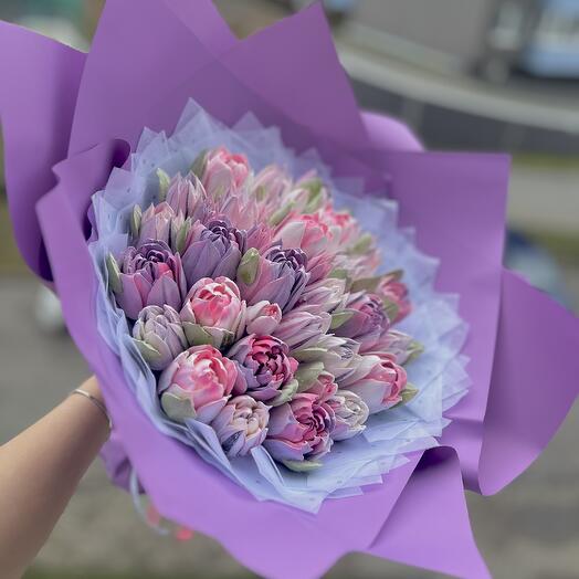 Букет из зефирных цветов
