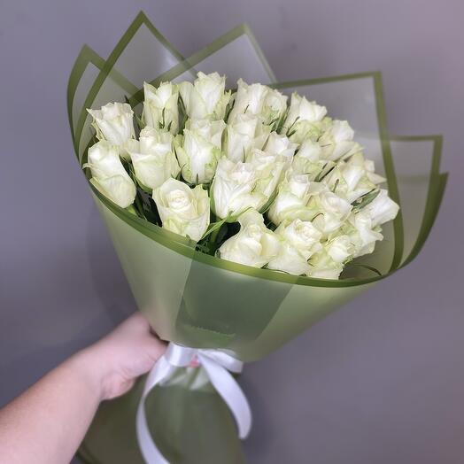 Ramo de 25 rosas blancas