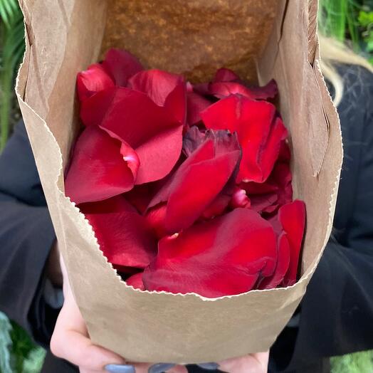 The petals are red