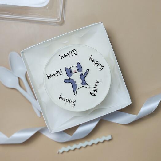 Бенто торт с котиком happy