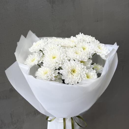 Белоснежные хризантемы