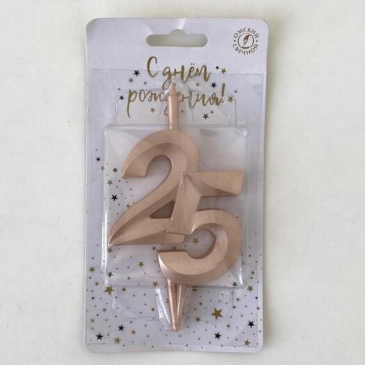 Свеча для торта 25
