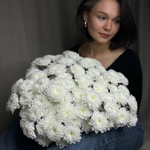 Букет из 15 хризантем
